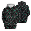 Maxcorners Stick Figure Golf Pose St Patrick's Day Shamrock Black Golf Shirt, Polo Shirts For Men, Golf Shirts For Men