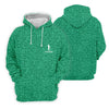 Maxcorners Shamrock Beer Lucky Four Leaf Clover St Patrick Day Golf Shirt, Polo Shirts For Men, Golf Gift For Men
