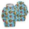 Maxcorners Hawaiian T Rex Surfboard Beach Hawaiian Golf Shirt, Golf Polo For Women, Printed Golf Shirt LM1507