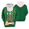 Maxcorners St Patrick's Day Green Leprechaun Costume Print Golf Shirt, Men's Golf Shirt, Golf Gift For Men
