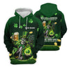 Maxcorners Hello Darkness Four Leaf Clover St Patricks Day Fun Women's Golf Shirts, St Patrick's Green Ladies Golf Shirts