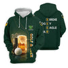 Maxcorners Golf Beer Birdie Bogey Eagle Par St Patrick's Day Green Golf Polos For Men, Golf Shirts For Men, St Patricks Day Golf Shirt