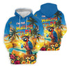 Maxcorners I'm Not Waiting Til 5 Funny Parrot Hawaiian Golf Shirt, Women's Golf Tops, Ladies Golf Shirts LM1507