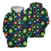 Maxcorners The Star And The Shamrock Rainbow Glitter St Patrick's Golf Shirt, Polo Shirts For Men, Golf Shirts For Men