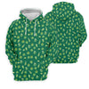 Maxcorners St Patrick's Day Beer Four Leaf Clovers Gold Pots Green Golf Shirt, Women's Golf Tops, Ladies Golf Polos
