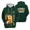 Maxcorners If You Drink Definitely Drive Golf And Beer St Patrick's Day Green Golf Shirts For Men, Golf Gift For Men