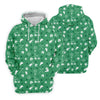 Maxcorners Golf Items Seamless Pattern St. Patrick’s Day Shamrock Golf Shirt, Women's Golf Tops, Ladies Golf Polos