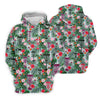 Maxcorners Tropical Disc Golf Basket Floral Polo Shirt, Golf Shirts For Women, Women’s Golf Polo LM1507
