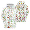 Maxcorners 19th Hole Cocktail Drinks Pattern Golf Shirt, Women’s Golf Polo, Golf Shirts For Women LM1507