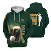 Maxcorners Swing Swear Drink Repeat Golf And Beer St Patrick's Day Green Women's Golf Tops, Ladies Golf Polos