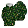 Maxcorners St Patrick's Day Golf Leprechaun Pose Shamrock Golf Shirt, Fun Golf Shirts For Men, Polo For Men