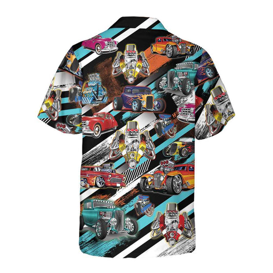 Maxcorners Hot Rod Car Show Hawaiian Shirt