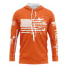 Maxcorners American Flag UV Protection Fishing Hunting Shirt For Fisherman Hunter A44 LM0501
