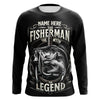 Maxcorners The Fisherman, The Myth, The Legend - Bass Fishing UV Protection Performance Shirt MT2108