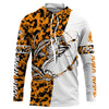Maxcorners Personalized orange camo Bass Fishing Shirts, Halloween Bass fishing gifts LM0201