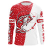 Maxcorners Bass Fishing Christmas Custom Long Sleeve Fishing Shirts, Bass Fishing Christmas gifts LM0201