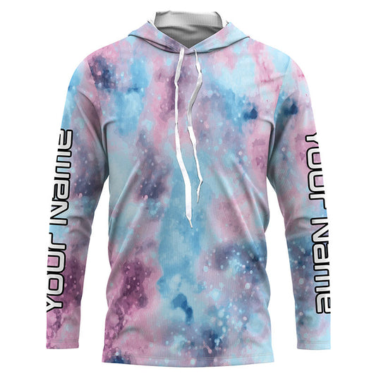 Maxcorners Personalized tie dye Long sleeve performance Fishing Shirts, Fishing gifts for Fisherman LM0201