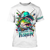 Maxcorners Wishin' I Was Fishin' Custom Funny Bass Christmas Fishing Shirts Bass Christmas Fishing Gifts LM0201