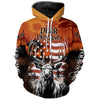 Maxcorners Personalized Us Flag Deer Hunting Shirts Patriotic Deer Hunter Apparel Big Game Hunting Clothes For Men Women LM2608