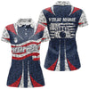 Maxcorners Personalized American Flag Bowling Team Shirts For Men Patriotic Bowling League Outfits