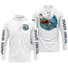Maxcorners Custom Angry Chinook King Salmon Fishing jerseys, Salmon Long sleeve performance Fishing Shirts LM0201