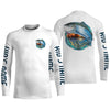 Maxcorners Custom Angry Chinook King Salmon Fishing jerseys, Salmon Long sleeve performance Fishing Shirts LM0201