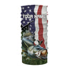Maxcorners Personalized American Flag Bass Fishing Shirts, Patriotic Bass Tournament Fishing Shirts LM0501