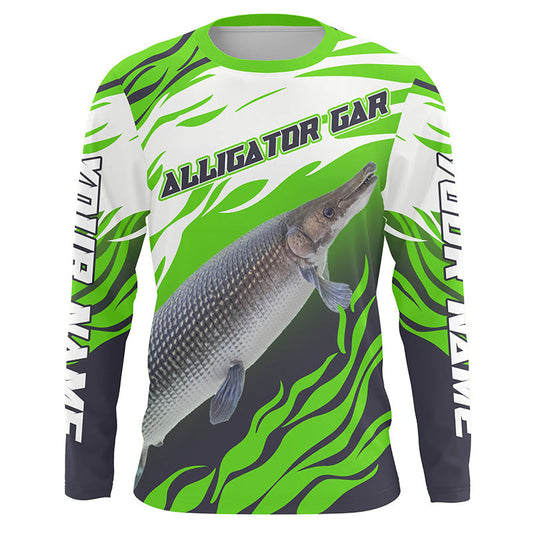 Maxcorners Alligator Gar Master Custom Uv Long Sleeve Fishing Shirt, Gar Tournament Fishing Shirt LM0201