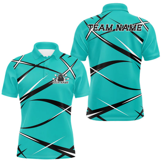 Maxcorners Custom Turquoise Blue Bowling Jerseys