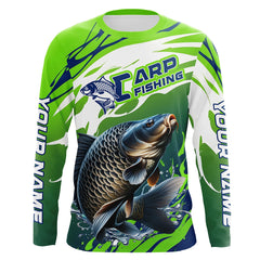 Maxcorners Carp Fishing Custom Long Sleeve Fishing Shirts, Carp Fishing Tournament Shirts Fishing Jerseys MT2108