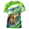 Maxcorners Smallmouth Bass Fishing Custom Fishing Shirts, Bass Fishing Tournament Shirts Fishing Jerseys MT2108