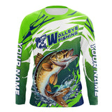 Maxcorners Personalized Walleye Fishing Jerseys, Walleye Fishing Long Sleeve Tournament Fishing Shirts MT2108