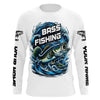 Maxcorners Custom Largremouth Bass Long Sleeve Tournament Fishing Shirts, Uv Protection Bass Fishing Shirt LM0201