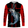 Maxcorners Chinook King Salmon Custom Long Sleeve Christian Fishing Shirts, Salmon Faith Fishing Jerseys LM0201