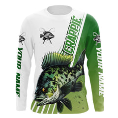 Maxcorners Custom Crappie Long Sleeve Tournament Fishing Shirts, Crappie Fishing Jerseys LM2408