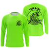Maxcorners Largemouth Bass Fishing Custom Long Sleeve Fishing Shirts, Bass Tournament Fishing Jerseys LM0201