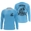 Maxcorners Largemouth Bass Fishing Custom Long Sleeve Fishing Shirts, Bass Tournament Fishing Jerseys LM0201