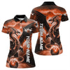 Maxcorners Custom Orange Thunder Lightning Dragon Bowling Polo Shirts For Men And Women, Dragon Bowling Uniform