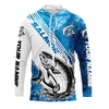 Maxcorners Chinook Salmon Fishing Custom Long Sleeve Performance Shirts, Saltwater Salmon Fishing Shirts LM0201