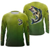 Maxcorners Bass Fishing Custom Long Sleeve Tournament Fishing Shirts, Bass Fisherman Fishing Jerseys LM0201