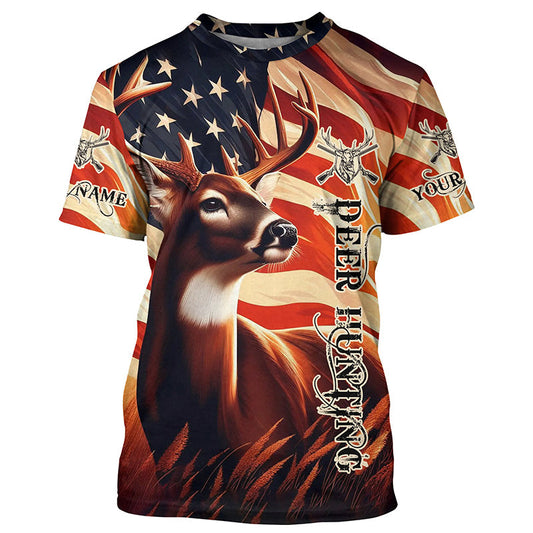 Maxcorners Personalized Deer Hunting Shirts Deer Antler Deer Hunter Clothing For Men And Women Hunting Outfits LM2608