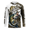 Maxcorners Largemouth Bass Fishing Custom Long Sleeve Tournament Shirts, Camouflage Bass Fishing Jerseys LM0201