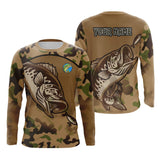 Maxcorners Customize Name Bass Fishing Fishing 3D Shirts