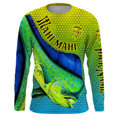 Maxcorners Customized Name Mahi Mahi Fishing 3D Shirts