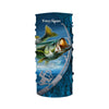 Maxcorners Custom Bass Fishing Long Sleeve Fishing Shirts, Fishing Rod Bass Fishing Camo Fishing Jerseys LM0201