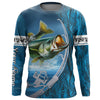 Maxcorners Custom Bass Fishing Long Sleeve Fishing Shirts, Fishing Rod Bass Fishing Camo Fishing Jerseys LM0201