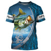 Maxcorners Custom Bass Fishing Long Sleeve Fishing Shirts, Fishing Rod Bass Fishing Camo Fishing Jerseys LM0201