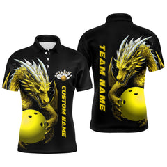 Maxcorners Dragon Bowling Multicolor Option Customized Name 3D Shirt