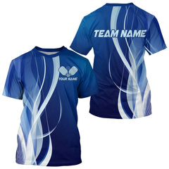Maxcorners Custom Blue Pickleball Jerseys, Pickleball Tournament Polo Shirts For Men Team Uniform