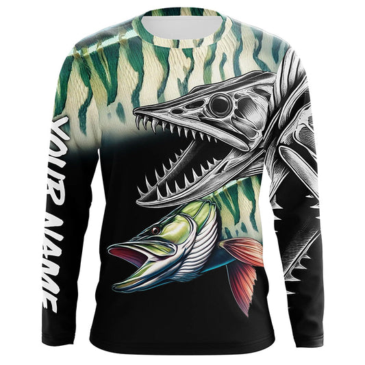Maxcorners Musky Reaper Customize Name 3D All Over Printed Shirts Personalized Fishing Gift For Men
 LM0201